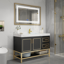 Modern simple bathroom cabinet combination Nordic wash hand basin Bathroom sink Bathroom intelligent marble