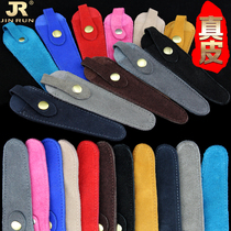 Leather scissors set Professional hair scissors protective cover Single scissors bag small leather case Cowhide scissors set leather case