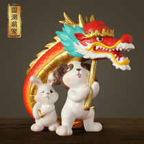 China Wind Awakening Lions Cultural Creativity Souvenirs Birthday Gifts Little Zhou Annuation Gifts Tailor-made Home Pendulum