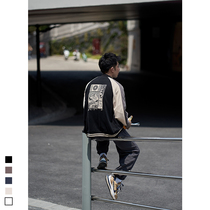 Furnace autumn clothing Japanese trend printing baseball clothing mens loose leisure Joker fashion brand jacket color Korean jacket
