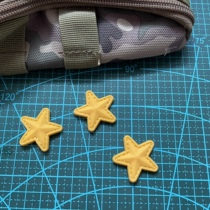 PVC Pentagram Pentacle Magic Sticker Mini Rubber Star Badge Shoes Accessories Paste Outdoor Backpack Sticker