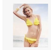 Spot FindDiverse Swimsuit Candy Summer Slim Insert Pad No Steel Ring Lace Bikini Swimsuit FS0388