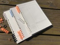 Cornell Loose-leaf Notebook a5 Grid This detachable clasp minimalist horizontal line blank notebook