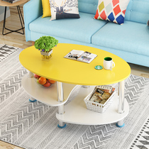 Creative small tea table Living room Home Nordic Easy tea table Small family type rental house Multi-functional small round table
