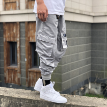 ZACHARIAH three-dimensional diagonal pocket three-generation overalls pants hip hop Tide brand High Street function toe skateboard sports pants