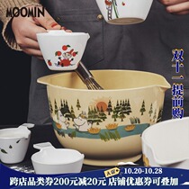 Finnish moomin mixing bowl beaten egg dishes and basin measuring cups baking utensils cup baking tools Basin