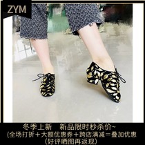 Emperor dance bully professional Latin dance shoes gold silver feather teacher shoes dance shoes adult female coach shoes New