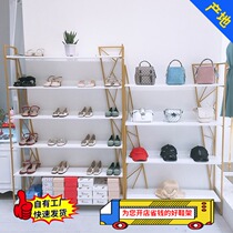 Clothing store Shoe store Shoe rack display rack Creative store Commercial floor-to-ceiling shopping mall multi-layer live high-end shoe rack