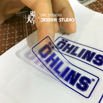 Olympus Ohlins Shock Absorbers Retrofit Motorcycle Stickers Personality Waterproof Patch Flowers 09