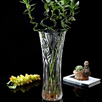 Rich and expensive Bamboo hydropony vase 40 lily special large number floor transparent flower arranging water raising glass high vase long branches