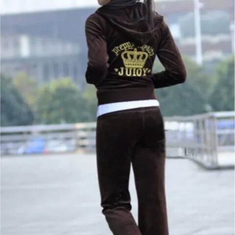 Internet Celebrity Gold Velvet Sports Suit for Women, Autumn and Winter Korean Style Fashion Sweatshirt, Slim Fit Embroidered Casual Two-Piece Set