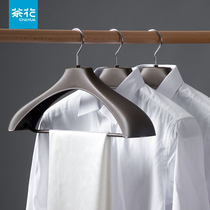 Camellia hanger suit special anti-shoulder angle seamless clothing store wide shoulder clothes hanger thickened household non-slip clothing support