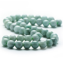 Shaner A goods jade necklace mens natural oil green Myanmar jade jade necklace jade bead hanging chain male 13MM