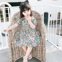 Girls  Skirts Summer childrens princess dresses Childrens clothes Little girl dresses New foreign style Korean version of the female baby floral skirt