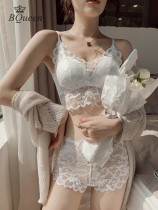 Beauty Back Harness Bra Integrated Smear Underwear Lady New Mesh Red Anti Walking Light Inner Lap No Steel Ring Suit