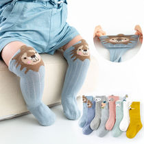 Baby spring and autumn winter baby stockings knee pads middle and high tube children newborn boys and women loose socks