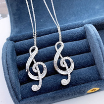 Shake-up live explosion Plated pt950 Fashion 100 Hitch Elegant Pendant 35 Notes Replica Mossan Diamond Necklace Woman