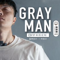 300g heavy weight T-shirt diy custom mens and womens short sleeve white cotton student couple dress Japanese thick half sleeve shirt