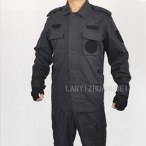 Longwei training suit Summer navy blue instructor suit Summer suit Mens training suit Training security combat labor protection combat suit