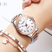 New Guanqin womens watch automatic mechanical watch Waterproof simple watch women rhinestone fashion student womens watch