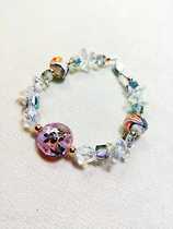 Cherry Blossom Rain Series Crystal glass bracelet