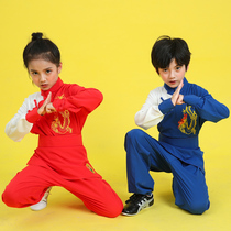 Childrens martial arts clothing Kung Fu boys and girls kindergarten spring and autumn childrens training show students martial arts training clothing