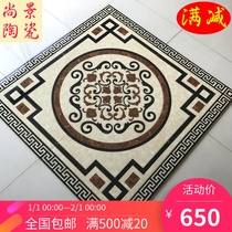 Restaurant corridor microcrystalline stone parquet floor tile 800x800 European simple carpet flower polished crystal brick