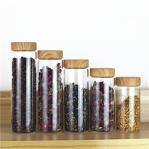 Large capacity glass sealed bottle High borosilicate glass bottle with lid flower tea bottle birds nest bottle diameter 58mm heat-resistant