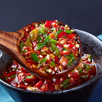 Hunan farmhouse open garlic chili sauce under the Food bottle homemade spicy super spicy chopped pepper sauce mixed rice appetizer