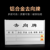  Aluminum alloy personnel going card Many people will make department cards baking paint screen printing cards going to inform cards bulletin board tables on-the-job house cards office signs blank going cards custom-made