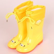 3-14 years Old Boys and Girls High tube childrens rain boots large size cartoon cute light and comfortable environmental protection student water shoes