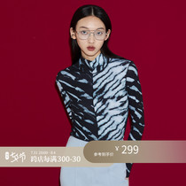 Z Boss Tiger Tattoo Printed Undershirt Woman Personality Bully With Undershirt Temperament Zhang Yang Design Feel T-shirt Woman