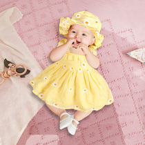 Baby princess dress summer baby dress summer dress foreign girl one year old skirt suspender vest dress