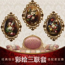 Color Drawing Classic Composition Eurostyle Retro Wall Decoration Hanging Home Living Room Genguan Wall Hangings Decoration Triplex