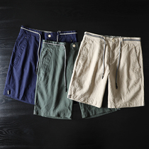 Foreign trade tail single male cut bull shorts linen five-point pants loose thin pants export original single cotton breeches