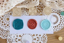 (Fagu hand account) original mini paint seal flower series fresh pastoral style mini Seal student
