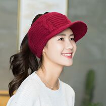 New Rumor Wing Winter Hat Childrens tide winter Korean version plus velvet ear protection warm wool hat autumn and winter women