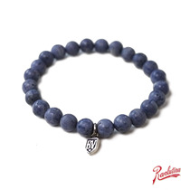 Chen recommends Taiwan Black Venom rare 7mm 9mm blue coral bracelet 925 silver