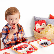 American skip hop cartoon animal baby tableware set children dishes Bowl dinner plate gift gift