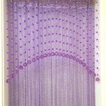 Crystal bead curtain with silver wire curtain Feng Shui decorative door curtain partition porch curtain tassel curtain custom