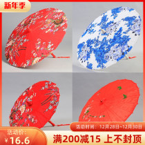 New Chinese wedding props red umbrella wedding umbrella celebration long handle umbrella wedding performance craft stage layout