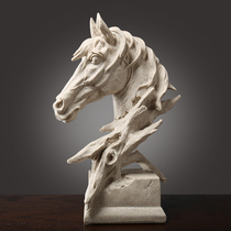Horse head ornaments creative personality Nordic style office decorations model room art furnishings modern simplicity