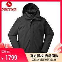 marmot groundhog 2019 autumn and winter new outdoor mens water repellent breathable down liner three-in-one stormtrooper