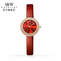 IW watch womens quartz watch simple fashion ins niche design womens watch light luxury waterproof temperament brand new