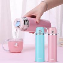 Vacuum stainless steel thermos cup childrens student water cup creative simple men and women cute portable 350ml500ml