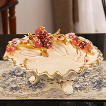 Real Accessories Eurostyle Fruit Tray Creative Living Room Home Tea Table Big ceramic fruit tray Decorative Pendulum Practical Fruit Basin