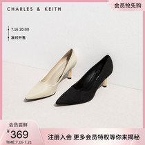 CHARLES & KEITH 21 Autumn new product CK1-60361351 WOMENs fashion commuter pointed high heel shoes