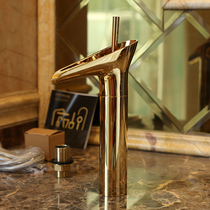 Full copper antique faucet face basin Lower tap Packaged table Basin Tap Plus High Toilet Household Tap 15