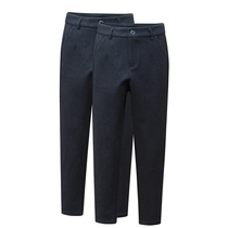 2021 autumn and winter New woolen pants trousers womens small feet thin OL professional thick womens pants Korean fleece trousers