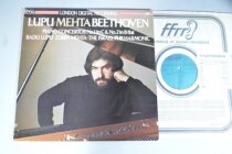 Beethovens piano concerto Rupmetta Lupu Mehta Beethoven Black Gel LP